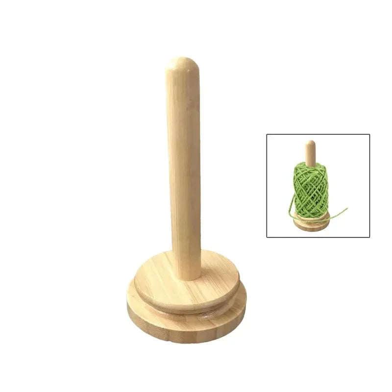 Wooden Rotating Yarn Holder Spinner