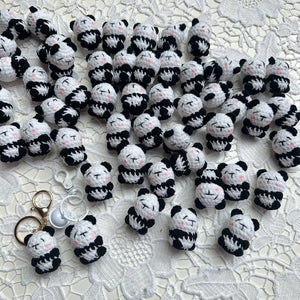 Handmade Crochet Panda Keychain
