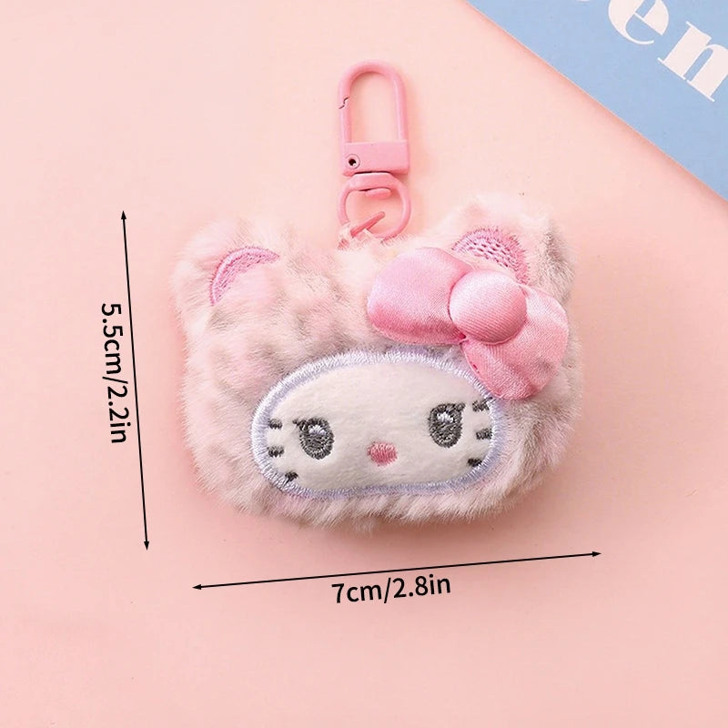 Plush Cat Keychain Charm