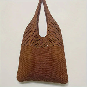 Hollow Crochet Tote Bag