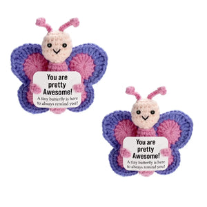 Positive Crochet Butterfly Gift