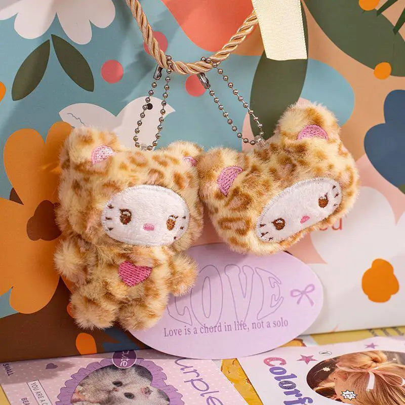 Plush Cat Keychain Charm