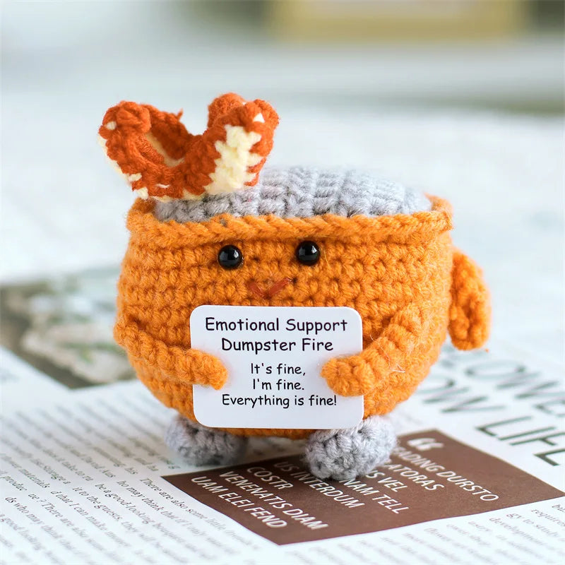 Crochet Positive Cow Decor