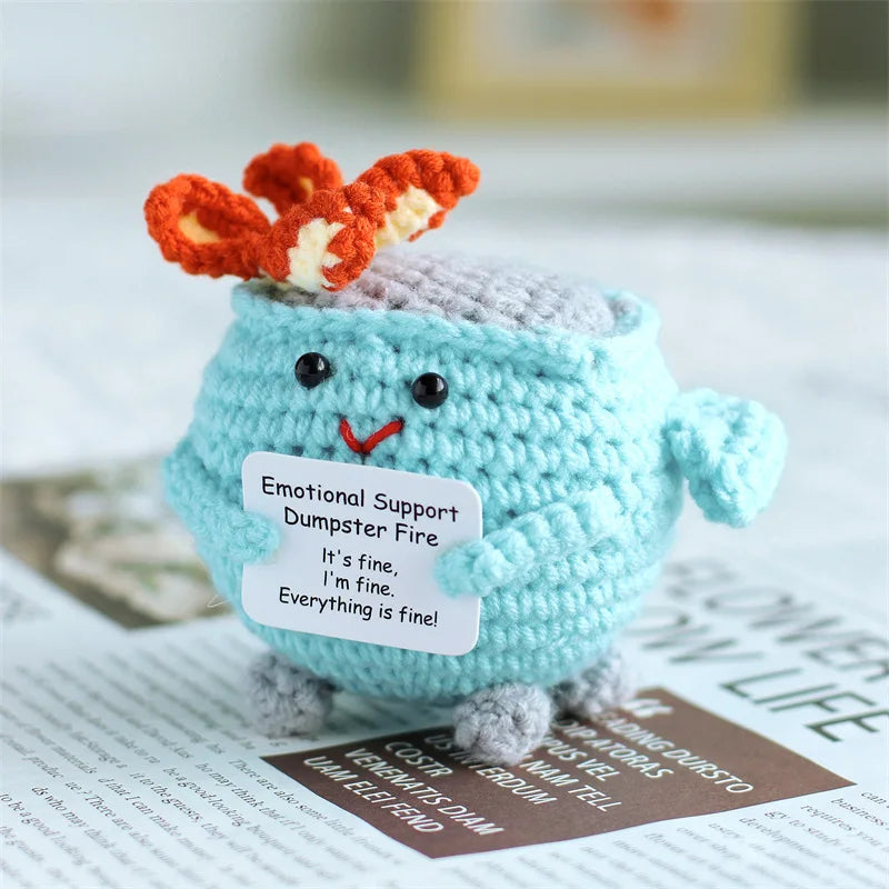 Crochet Positive Cow Decor
