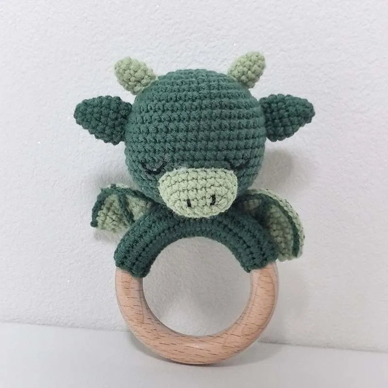 Crochet Dinosaur Teething Toy