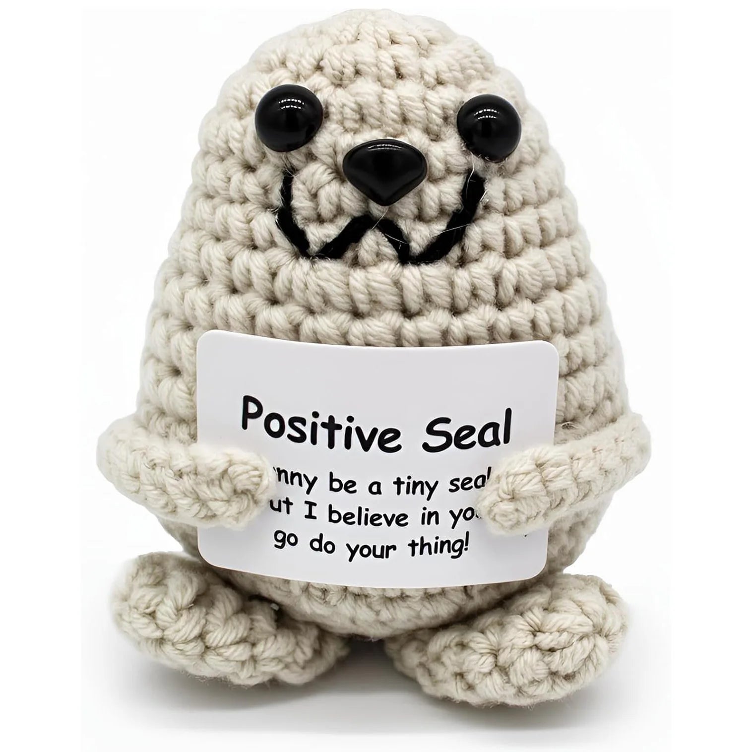 Crochet Positive Cow Decor