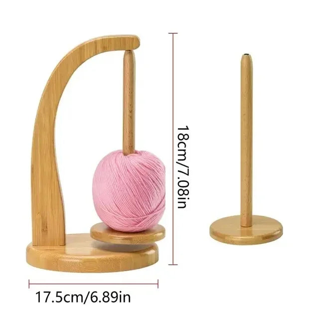 Wooden Rotating Yarn Holder Spinner