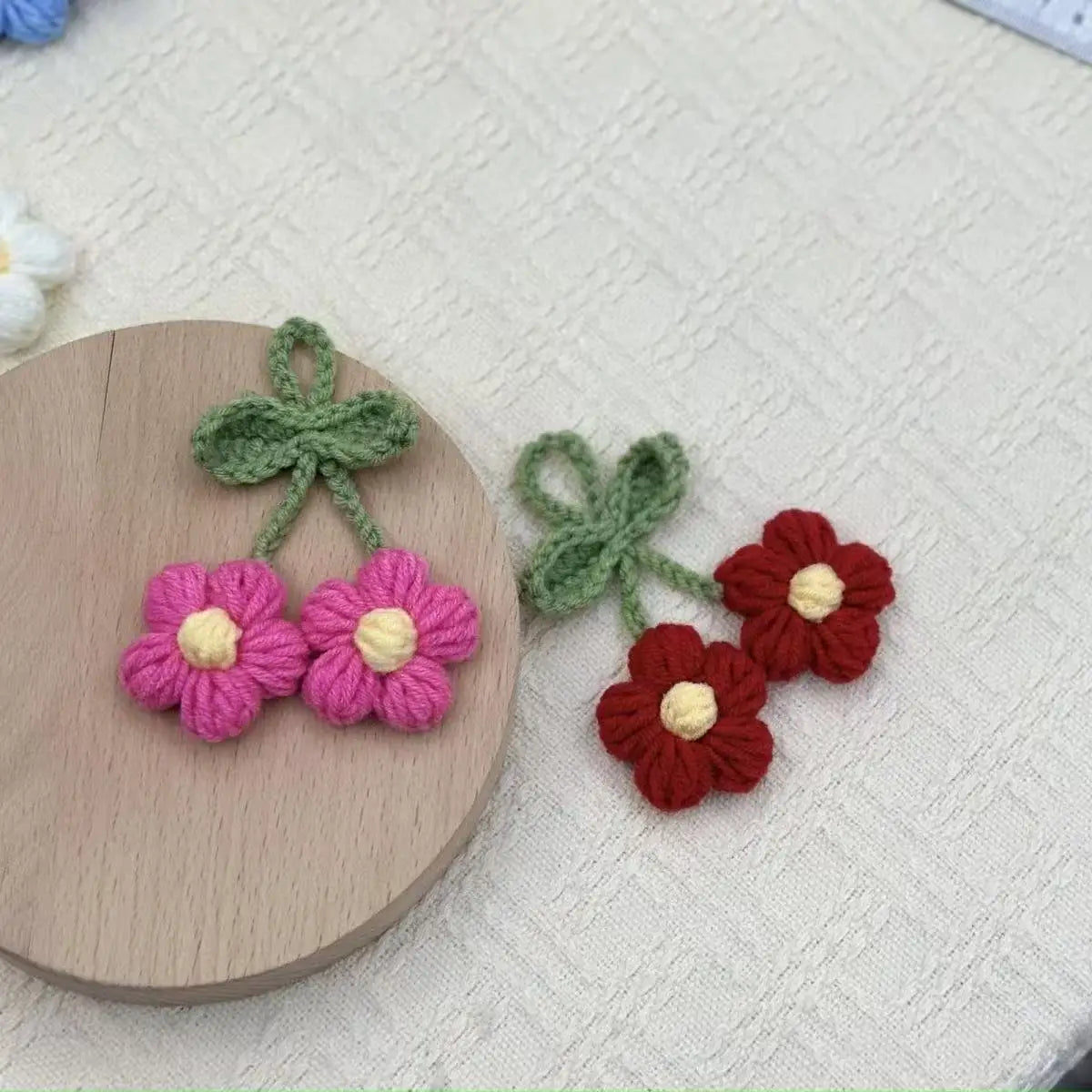 Crochet Lily Pendant Charm