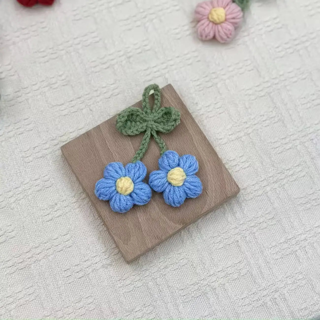 Crochet Lily Pendant Charm