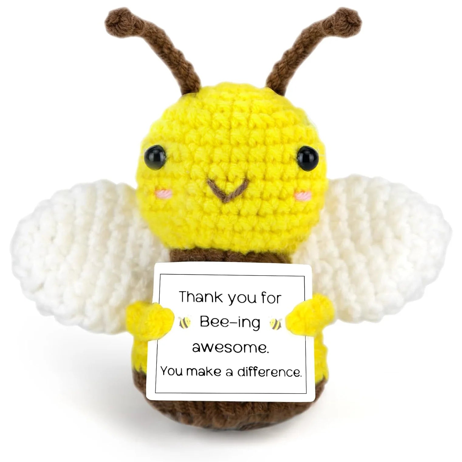 Crochet Positive Cow Decor