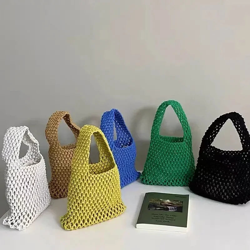 Woven Crochet Beach Bag