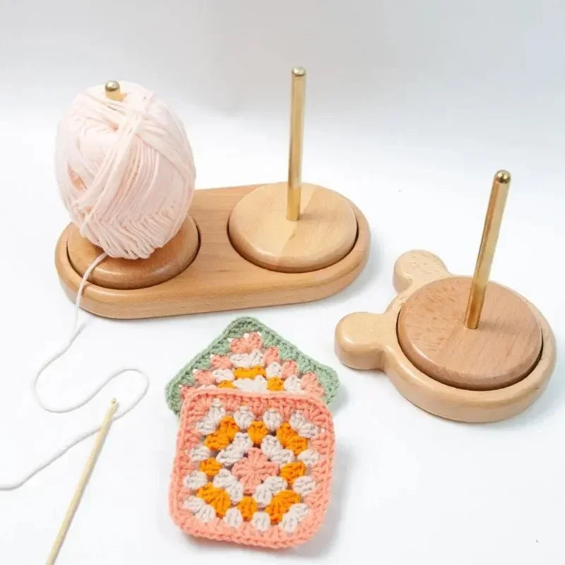 Wooden Yarn Holder Stand Tool