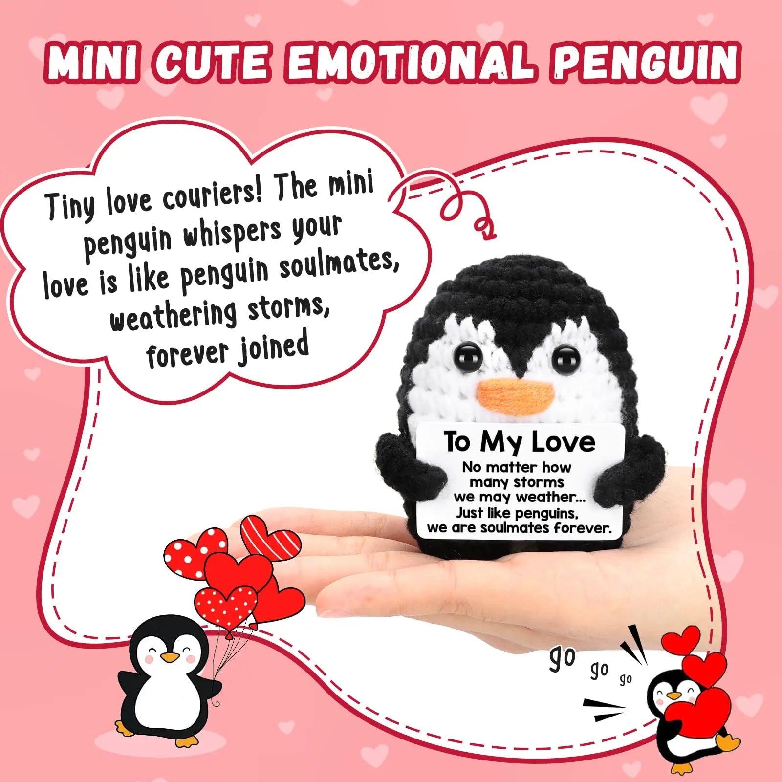 Handmade Crochet Penguin Gift