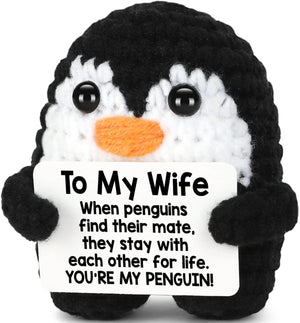 Handmade Crochet Penguin Gift