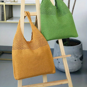 Hollow Crochet Tote Bag