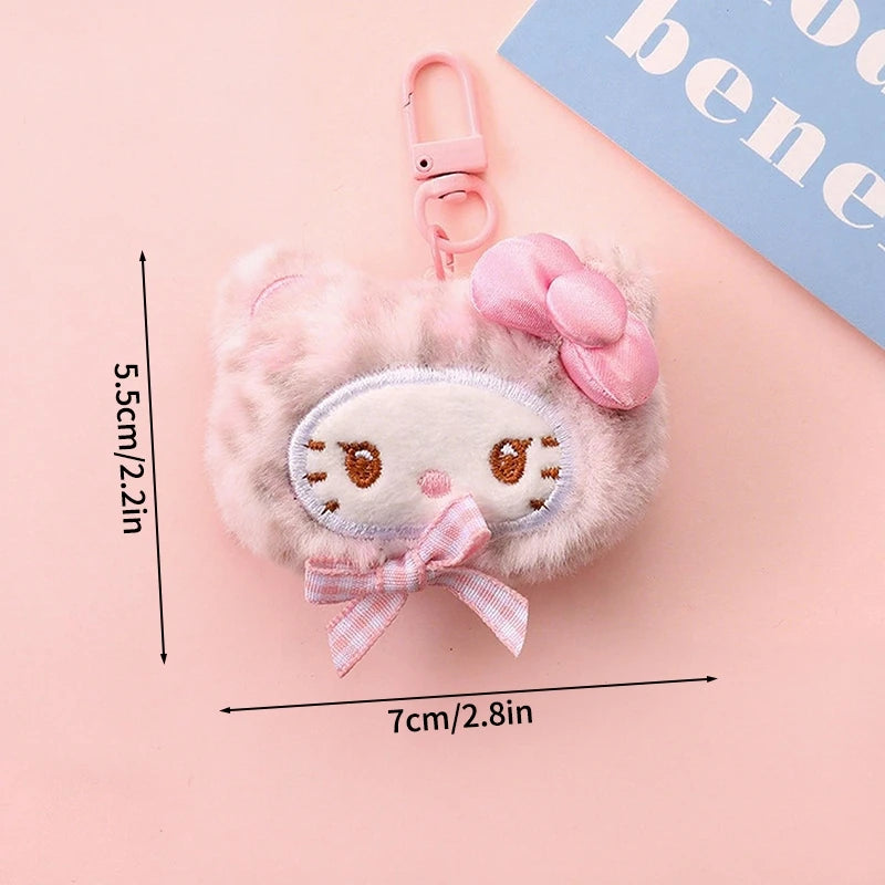 Plush Cat Keychain Charm