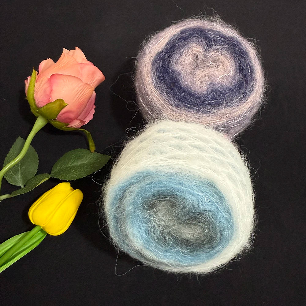 Gradient Mohair Crochet Set
