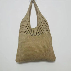 Hollow Crochet Tote Bag