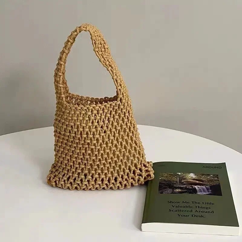 Woven Crochet Beach Bag