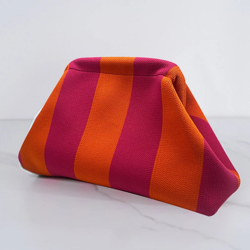Woven Cloud Clutch Handbag