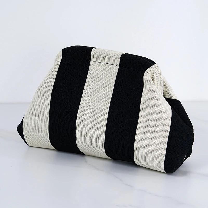 Woven Cloud Clutch Handbag