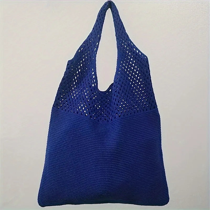 Hollow Crochet Tote Bag