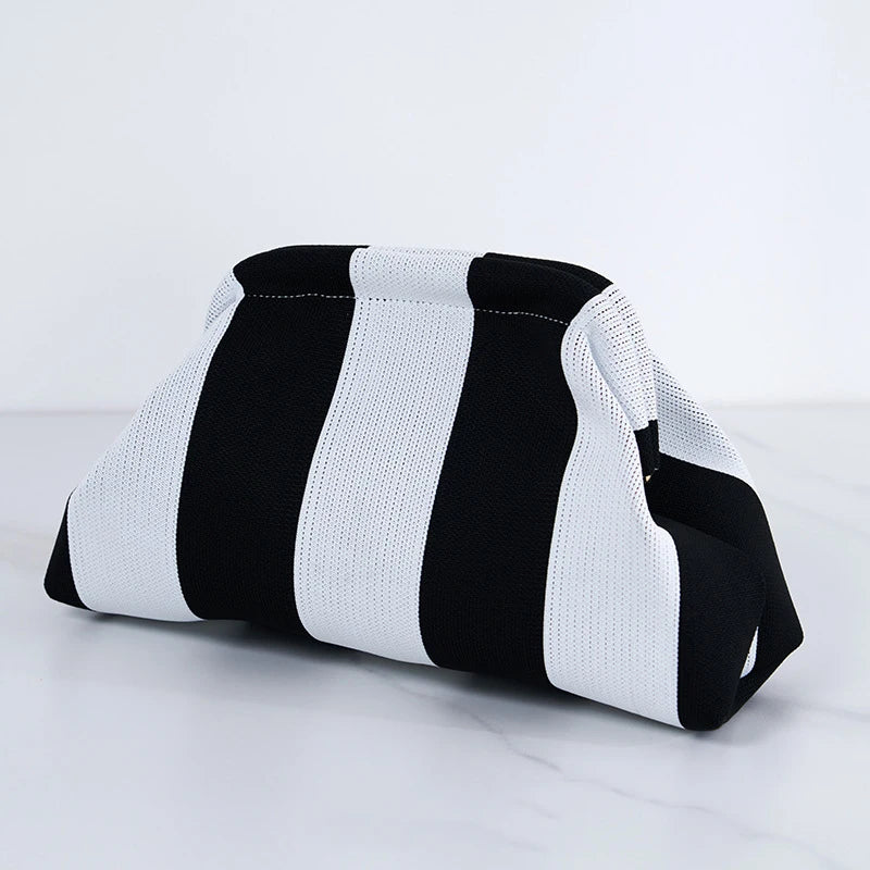 Woven Cloud Clutch Handbag