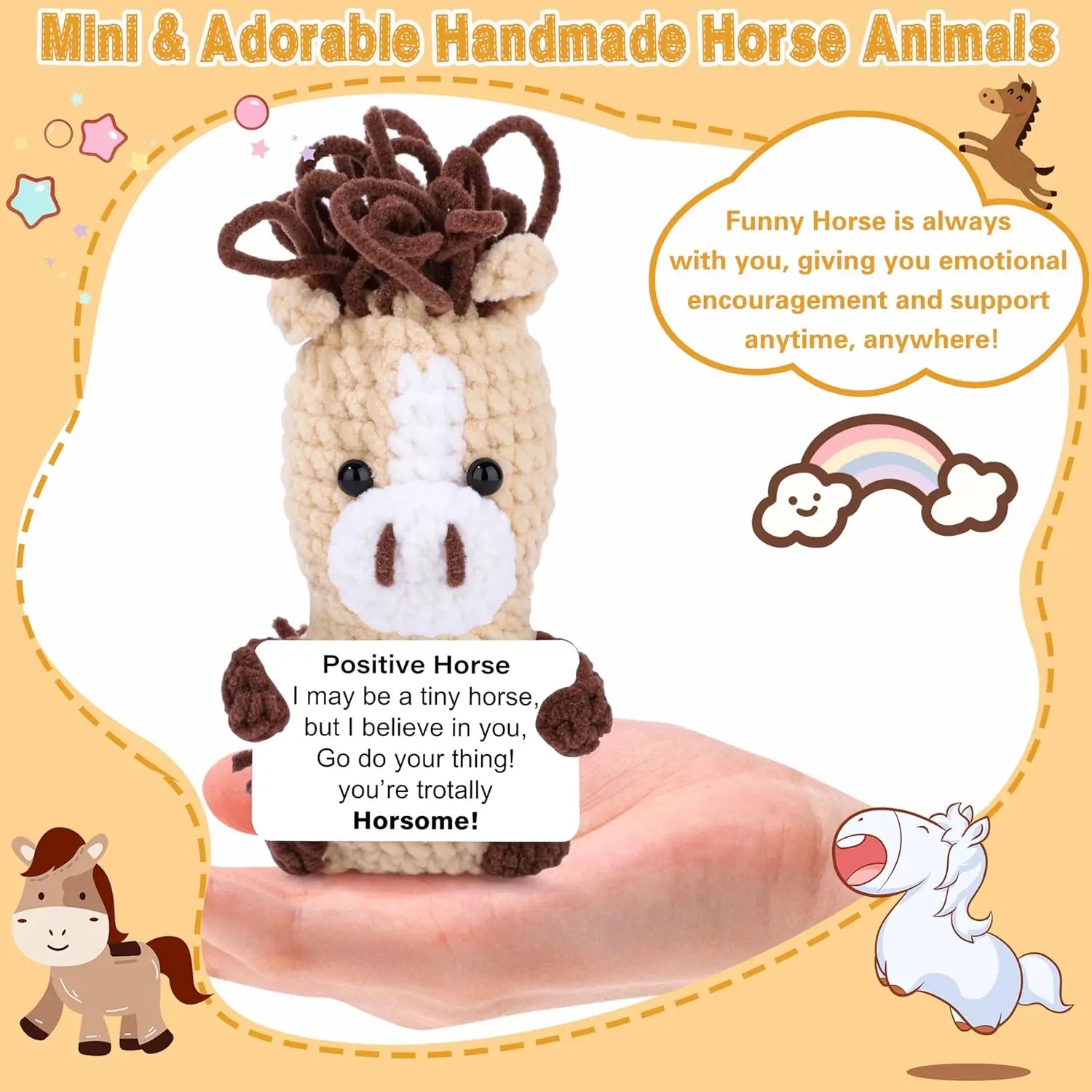 Handmade Crochet Energy Horse