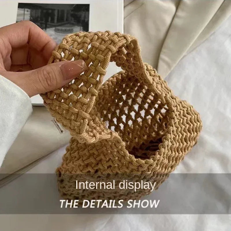 Woven Crochet Beach Bag