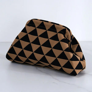 Woven Cloud Clutch Handbag