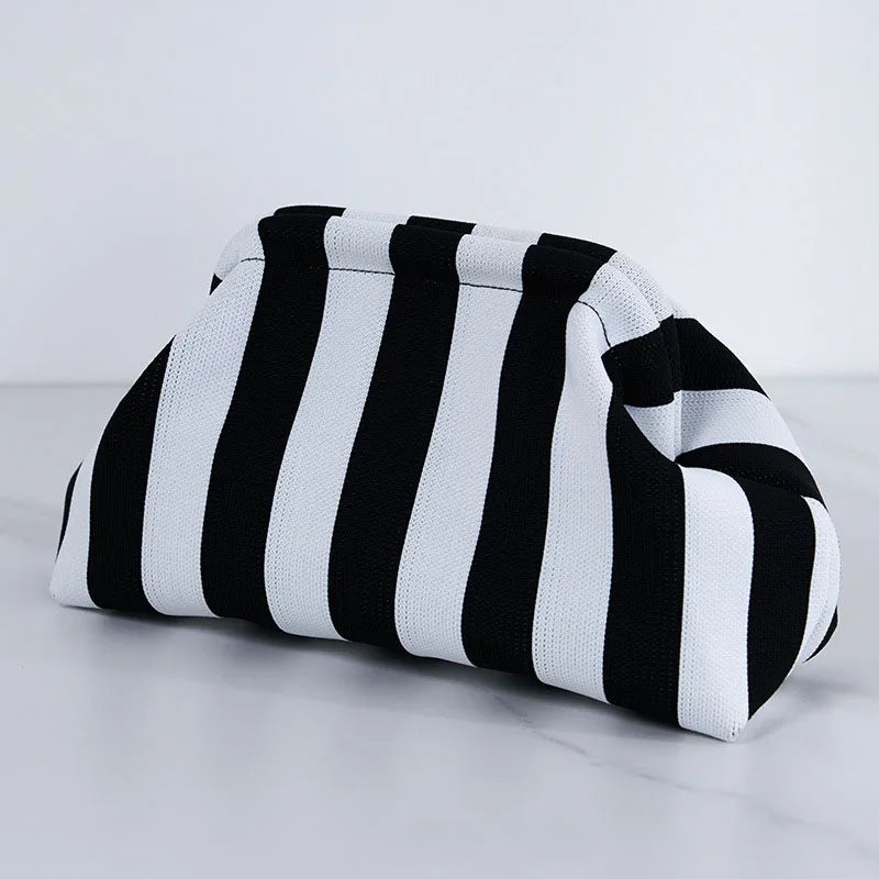Woven Cloud Clutch Handbag