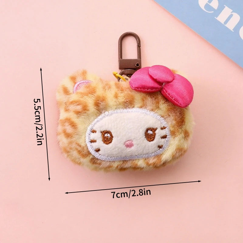Plush Cat Keychain Charm
