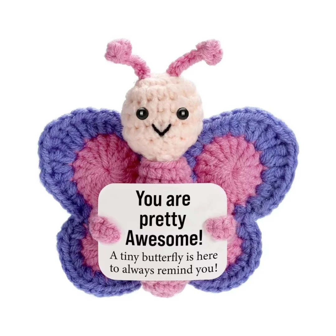 Positive Crochet Butterfly Gift